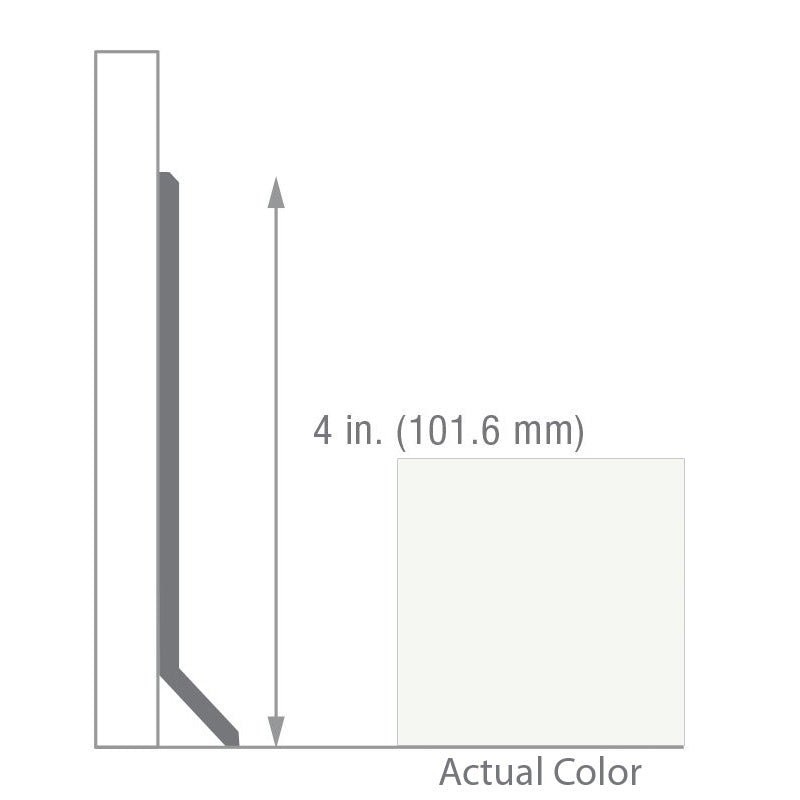 Armstrong Commercial - 4 in. Rubber Coved Wall Base Rolls - Salt