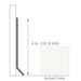 Armstrong Commercial - 4 in. Rubber Coved Wall Base Sticks - Salt