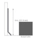 Armstrong Commercial - 4 in. Rubber Coved Wall Base Sticks - Smokey Gray
