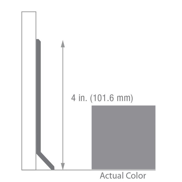 Armstrong Commercial - 4 in. Rubber Coved Wall Base Sticks - Stonewash