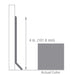 Armstrong Commercial - 4 in. Rubber Coved Wall Base Sticks - Stonewash