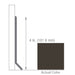 Armstrong Commercial - 4 in. Rubber Coved Wall Base Rolls - Warm Black