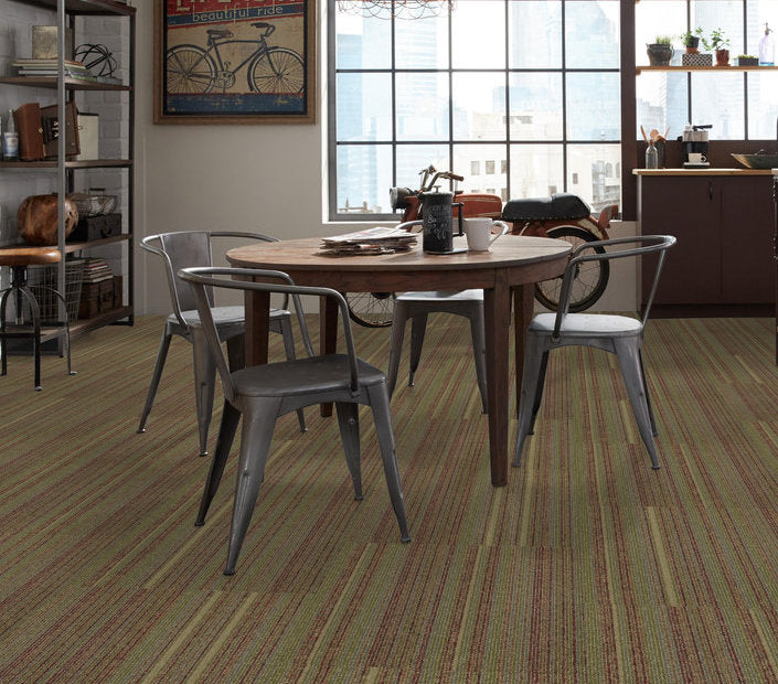 Philadelphia Commercial - Link - Wired Carpet Tile - Juice 92690 Installed
