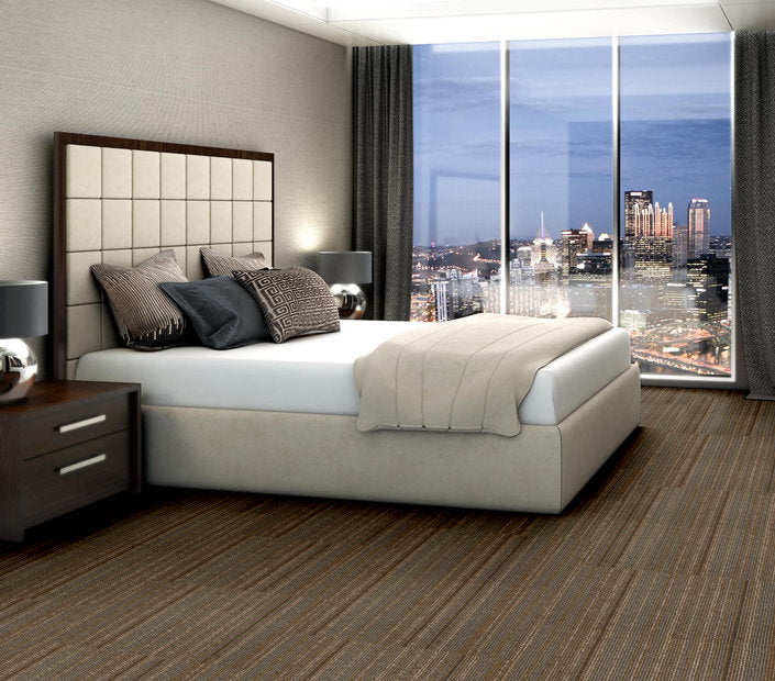 Philadelphia Commercial - Link - Wired Carpet Tile - Energize 92790 Installed