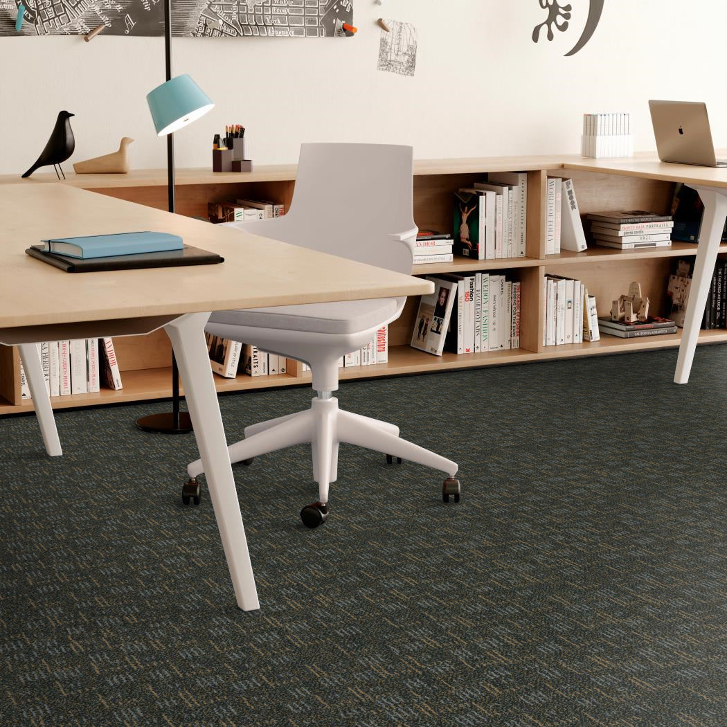 Shaw Contract - Connect Tile - Carpet Tile - Steeling Beauty Installed