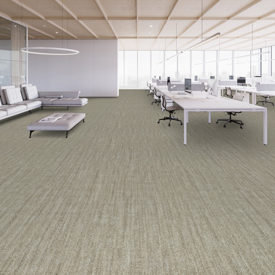 Shaw Contract - Modern Edit - Edition - Carpet Tile - Ivory Room scene