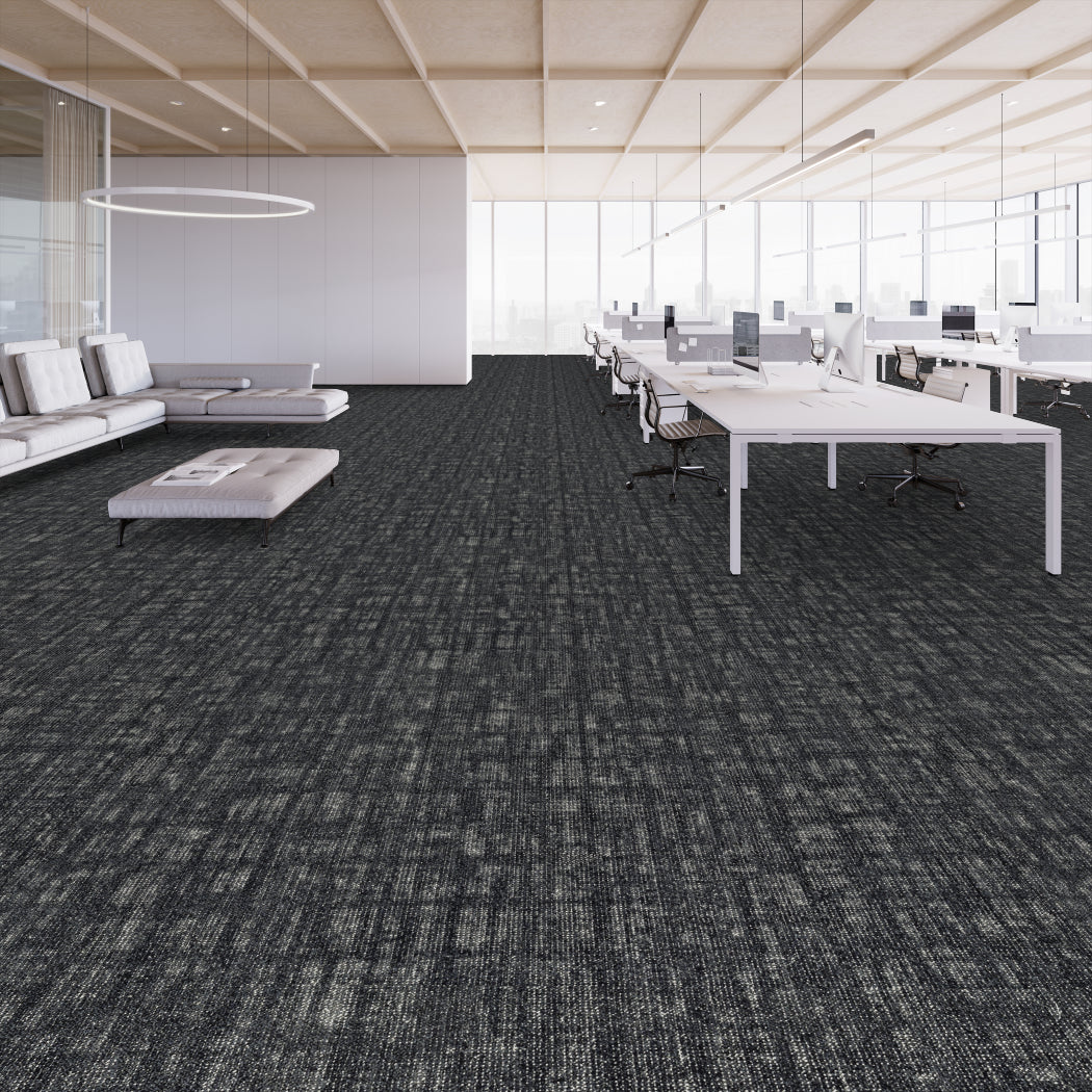Shaw Contract - Modern Edit - Edition - Carpet Tile - Indigo Room Scene