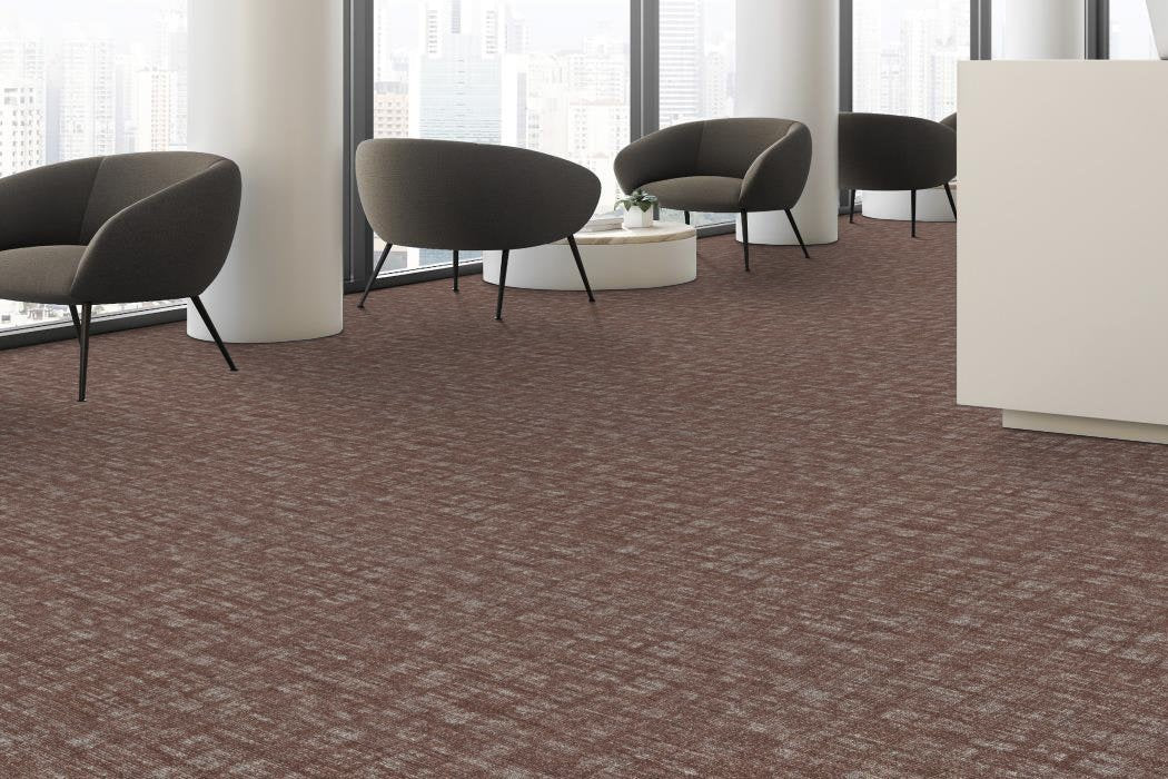 Shaw Contract - Modern Edit - Edition - Carpet Tile - Umber Room Scene