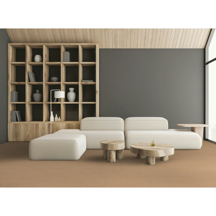 Armstrong Commercial - Premium Excelon Crown Texture - Vinyl Composition Tile - Camel Beige Installed