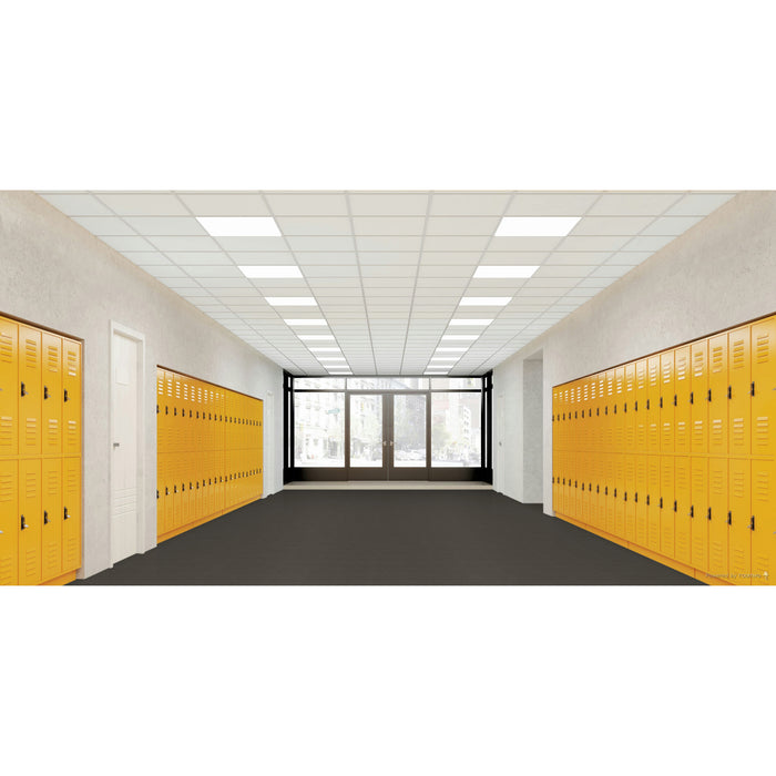 Armstrong Commercial - Premium Excelon Crown Texture - Vinyl Composition Tile - Smokey Brown Installed