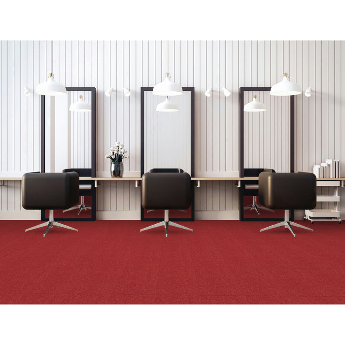 Armstrong Commercial - Premium Excelon Crown Texture - Vinyl Composition Tile - Maraschino Installed