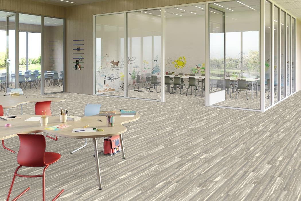 Shaw Contract - The Park - Renew Tile - Carpet Tile - Awaken Installed