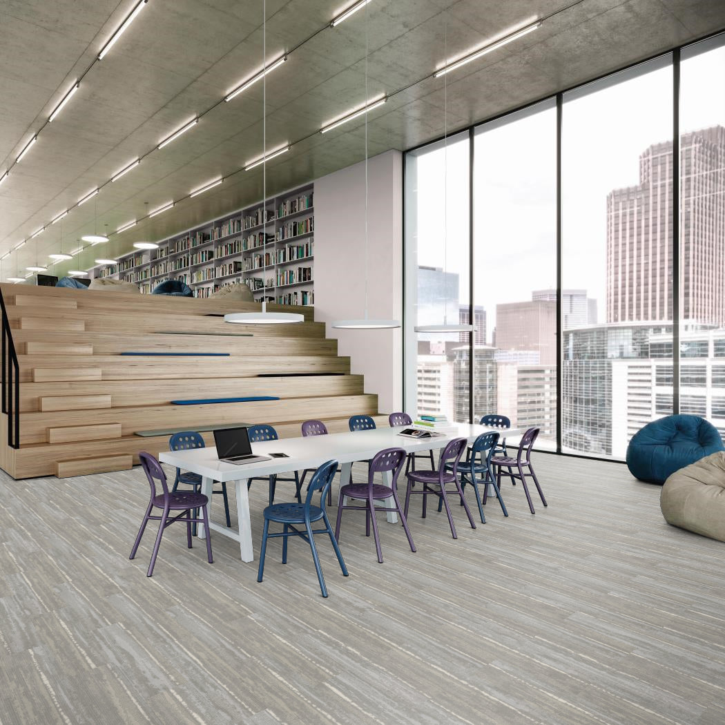 Shaw Contract - The Park - Renew Tile - Carpet Tile - Breeze Room Scene
