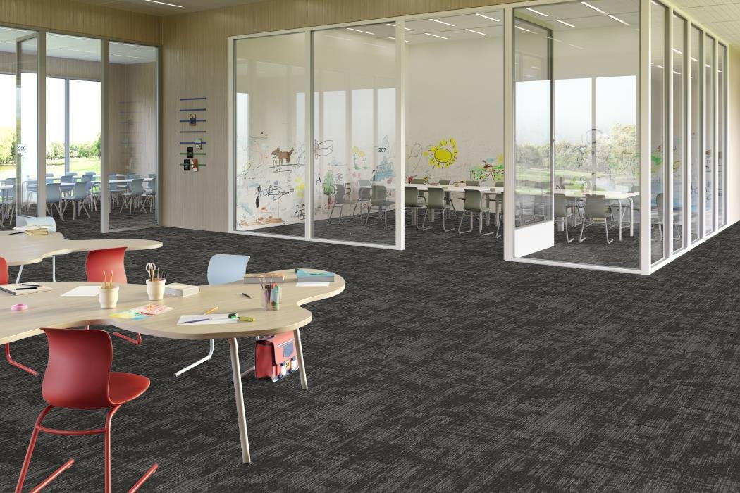 Shaw Contract - Creating Space - Aware - Carpet Tile - Bristle Room Scene