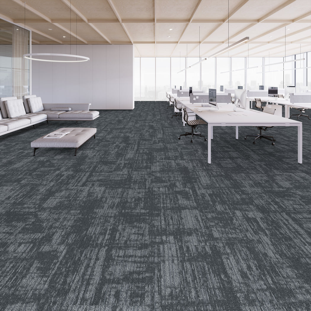 Shaw Contract - Creating Space - Aware - Carpet Tile - Ash Office Install
