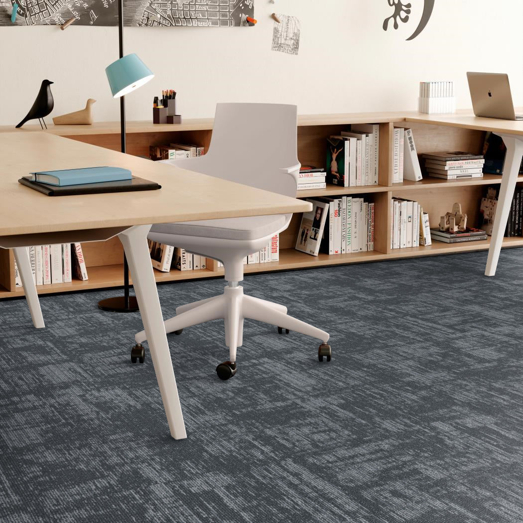 Shaw Contract - Creating Space - Aware - Carpet Tile - Ash Room Scene