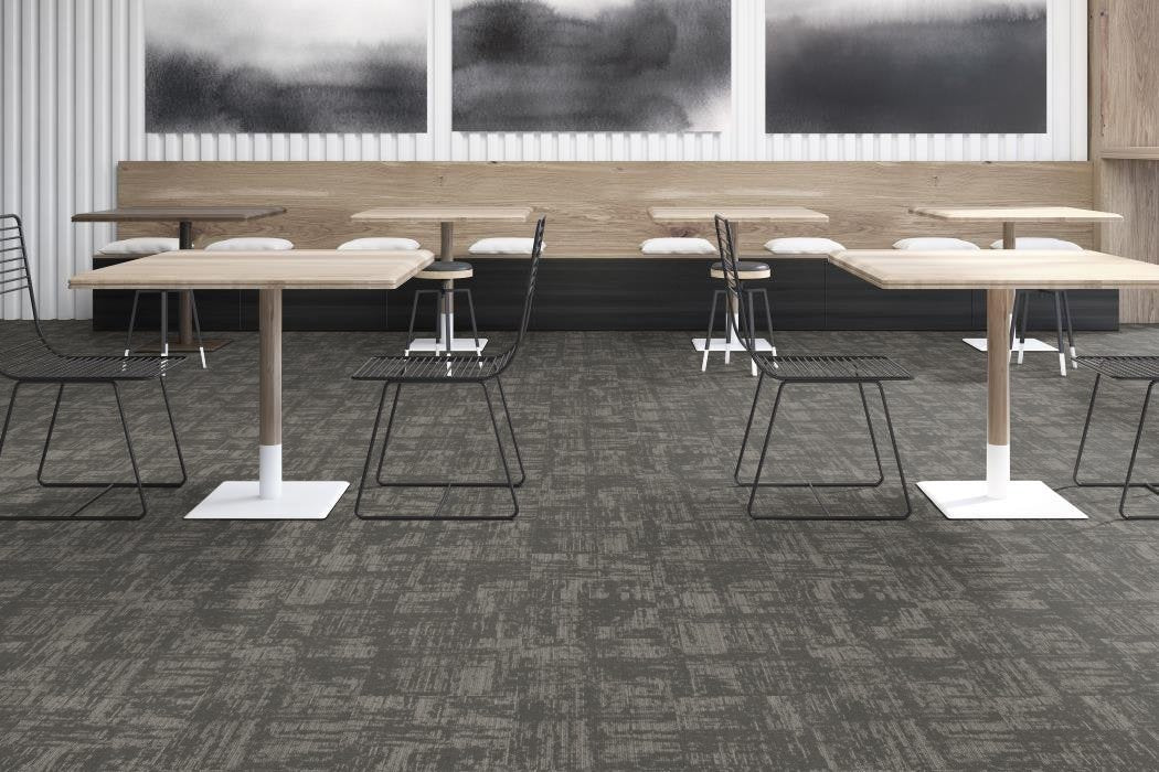 Shaw Contract - Creating Space - Aware - Carpet Tile - Glaze Restaurant Install