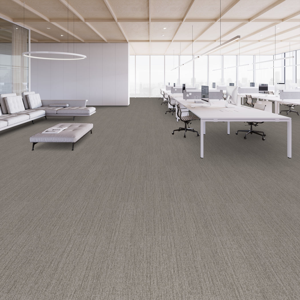 Shaw Contract - Shifting Fields - Clearing Tile - Carpet Tile - Brilliant Installed