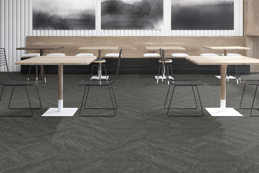 Shaw Contract - Floor Architecture - Bisect Tile - Carpet Tile - Sediment Room scene