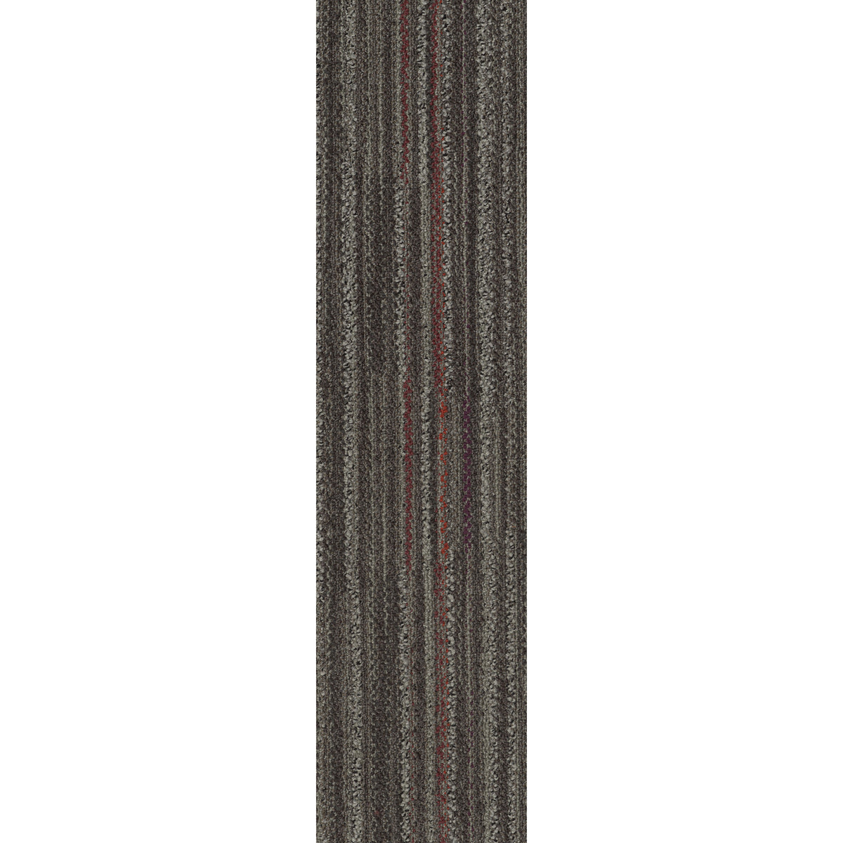 Shaw Contract - Connected Threads - Hand Stitch Tile - 9 in. x 36 in. - Commercial Carpet Tile - Heritage Red