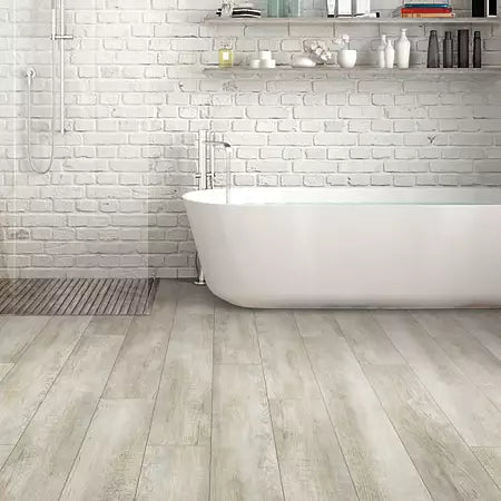 Mohawk - Ballard 2.0 - 6 in. x 48 in. Luxury Vinyl Plank - Glue Down Format - Sailcloth Installed