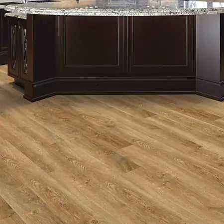 Mohawk - Ballard 2.0 - 6 in. x 48 in. Luxury Vinyl Plank - Glue Down Format - Reef Gold Installed