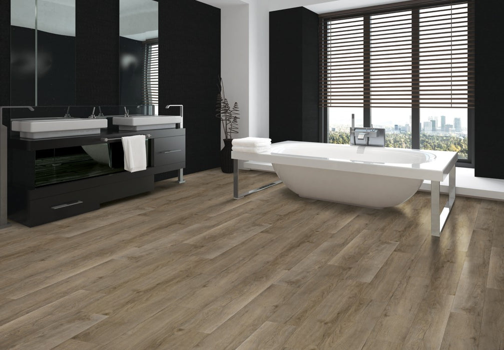 Aladdin Commercial - Halong Bay - Mekong Delta 5.0 - 6 in. x 48 in. Luxury Vinyl - Simply Ecru