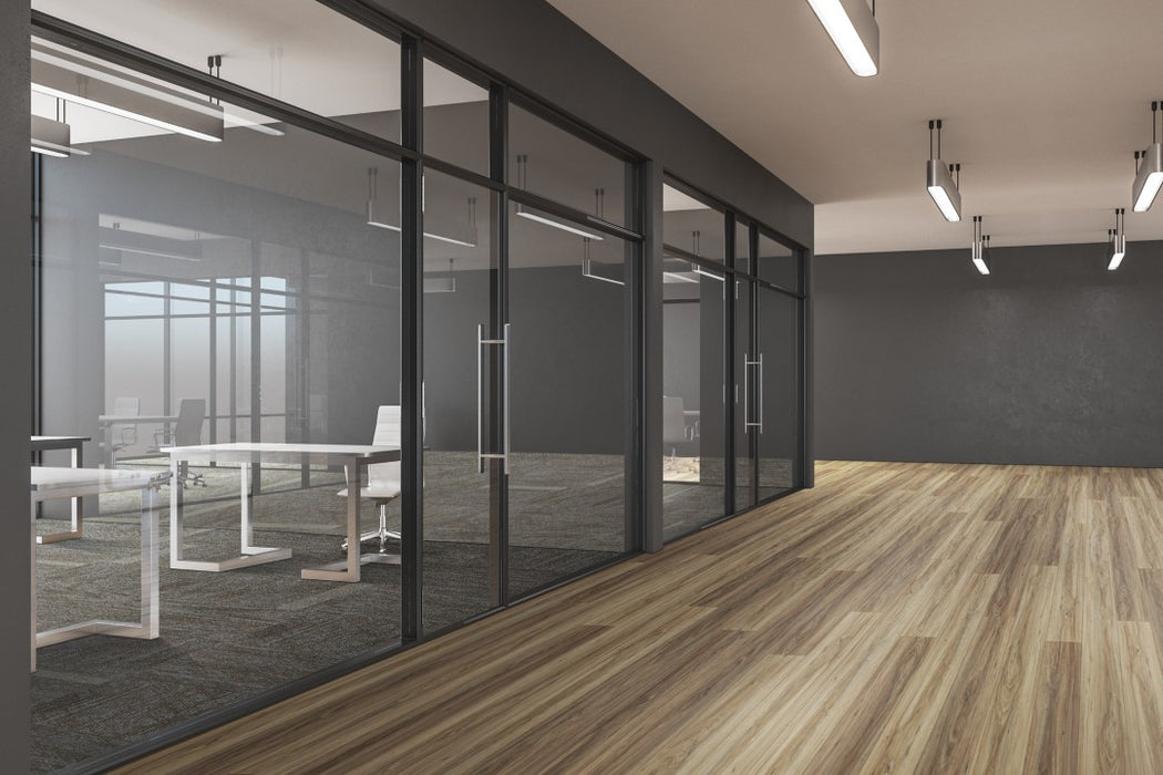 Aladdin Commercial - Reconnected - 6 in. x 48 in. Luxury Vinyl - Umber