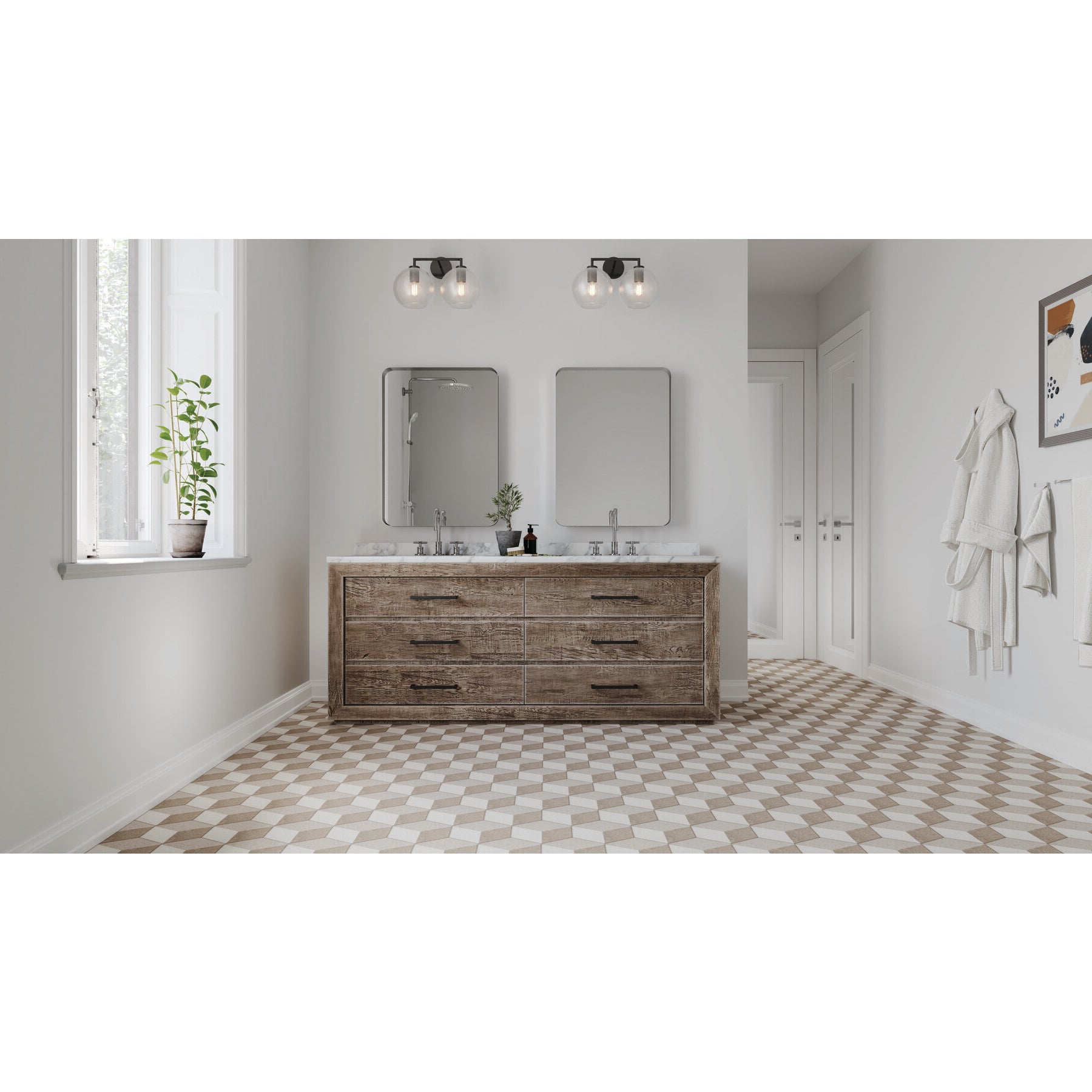 American Olean - Crafter - 8 in. - Glazed Porcelain Hexagon Tile - Matte - Paper Block