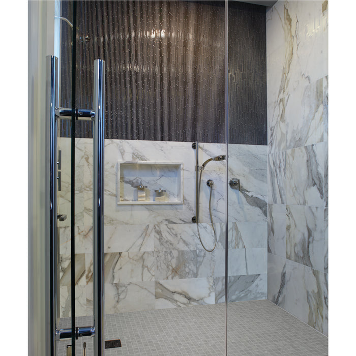 American Olean - Solstice - 2 in. x 2 in. - Ceramic Mosaic Tile - Matte - Spring Grey Installed