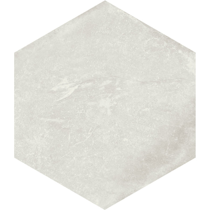American Olean - Solstice 8" Hexagon Porcelain Tile - Winter White ST32