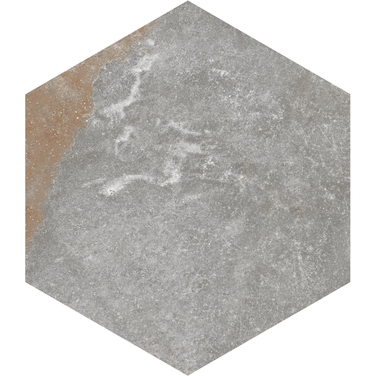 American Olean - Solstice 8&quot; Hexagon Porcelain Tile - Spring Grey ST33