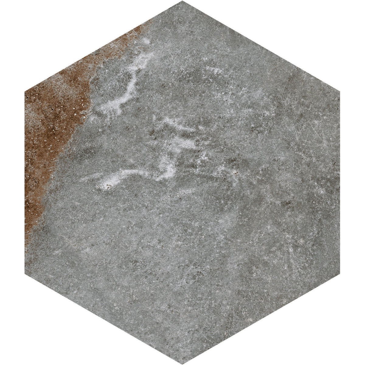 American Olean - Solstice 8&quot; Hexagon Porcelain Tile - Autumn Grey ST34