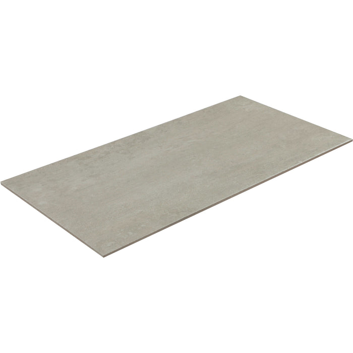 American Olean - Theoretical Evolved - 12 in. x 24 in. - Porcelain Tile - Matte - Reflective Taupe Angled View