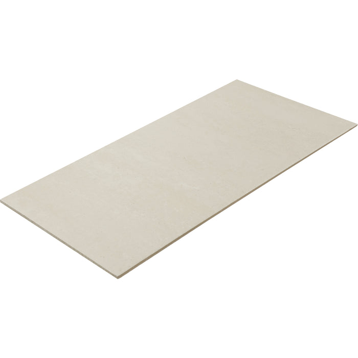 American Olean - Theoretical Evolved - 12 in. x 24 in. - Porcelain Tile - Matte - Candid Cream Angled View