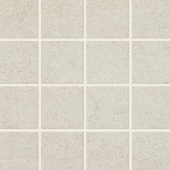 American Olean - Theoretical Evolved - 2 in. x 2 in. - Ceramic Tile Mosaic - Matte - Candid Cream Close View