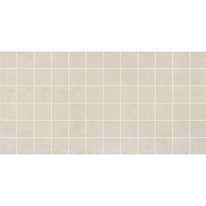 American Olean - Theoretical Evolved - 2 in. x 2 in. - Ceramic Tile Mosaic - Matte - Candid Cream