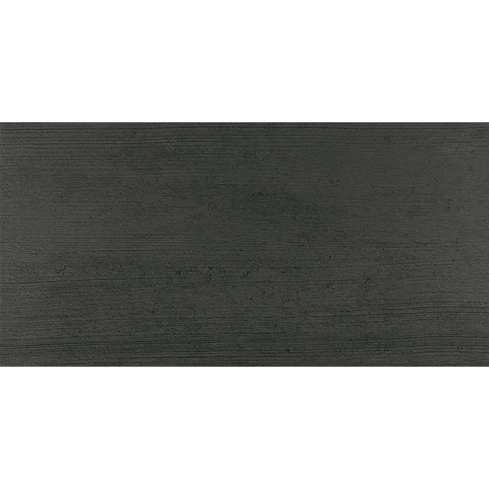 American Olean - Theoretical Evolved - 12 in. x 24 in. - Porcelain Tile - Textured - Abstract Black