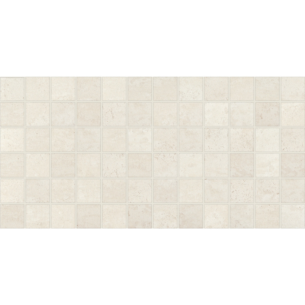 American Olean - Theoretical - 2 in. x 2 in. - Ceramic Tile Mosaic - Matte - Whimsical White