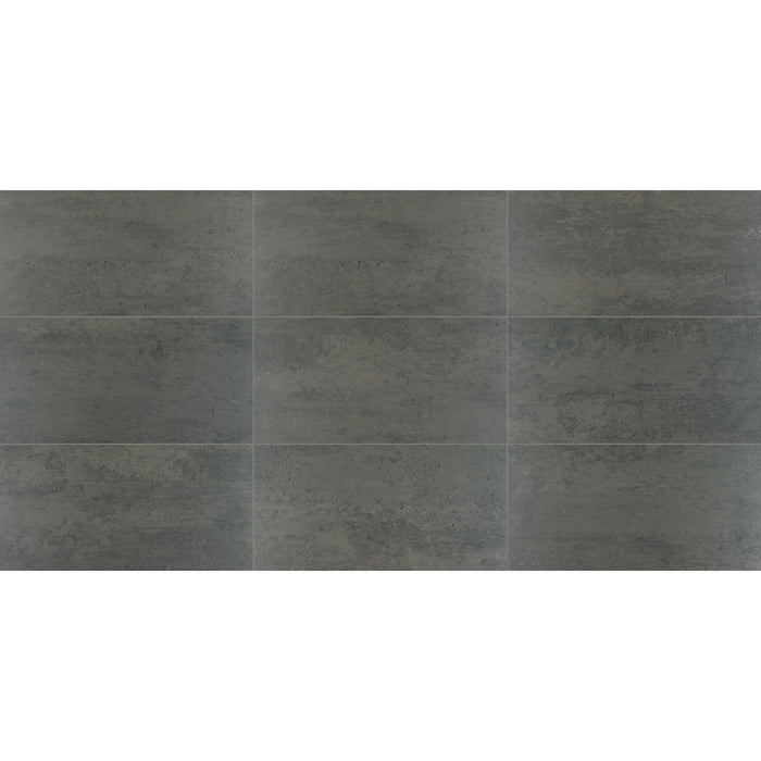 American Olean - Theoretical - 12 in. x 24 in. - Porcelain Tile - Matte - Imaginative Gray - Variation View