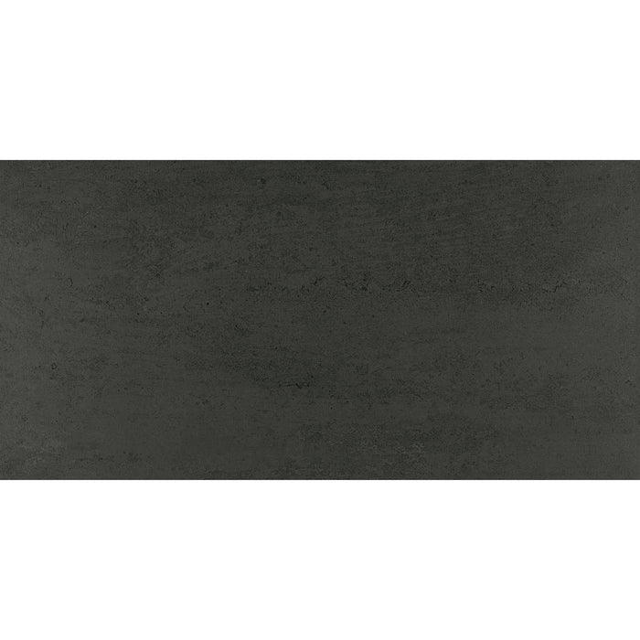American Olean - Theoretical - 12 in. x 24 in. - Porcelain Tile - Matte - Abstract Black