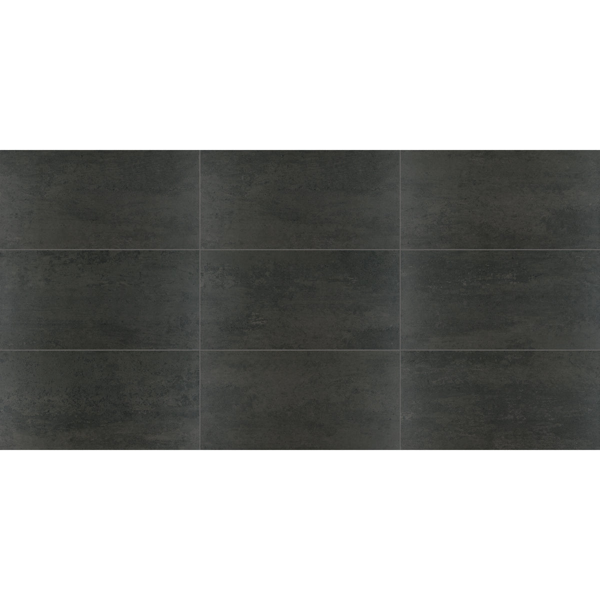 American Olean - Theoretical - 12 in. x 24 in. - Porcelain Tile - Matte - Abstract Black Variation View