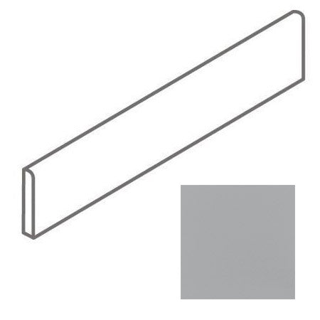 American Olean - Minimum - 4 in. x 24 in. - Porcelain Bullnose Trim - Polished - Gray