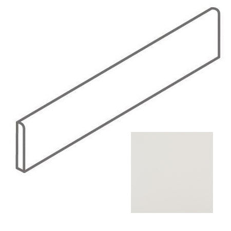 American Olean - Minimum - 4 in. x 24 in. - Porcelain Bullnose Trim - Matte - White