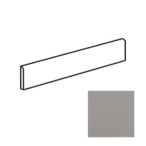 American Olean - Clay Canvas - 4 in. x 24 in. - Bullnose Tile Trim - Polished - Lead