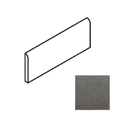 American Olean - Crafter - 3 in. x 24 in. - Porcelain Bullnose Trim - Matte - Ink