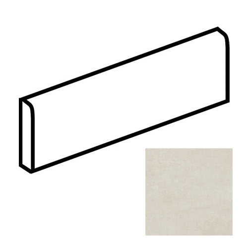 American Olean - Theoretical Evolved - 3 in. x 12 in. - Porcelain Bullnose Trim - Matte - Candid Cream