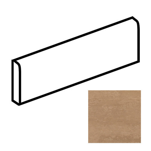 American Olean - Theoretical Evolved - 3 in. x 12 in. - Porcelain Bullnose Trim - Matte - Glowing Apricot