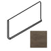 American Olean - Theoretical - 6 in. x 12 in. - Porcelain Cove Base Trim - Matte - Absolute Brown