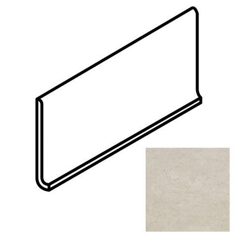 American Olean - Theoretical Evolved - 6 in. x 12 in. - Porcelain Cove Base Trim - Matte - Ritual Gray